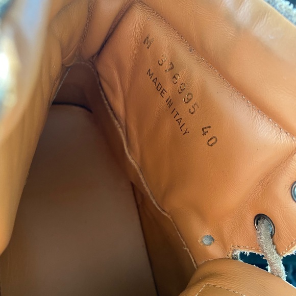 SAINT LAURENT MEN'S CAMO FRINGE HI-TOP SNEAKERS - Picture 3 of 3